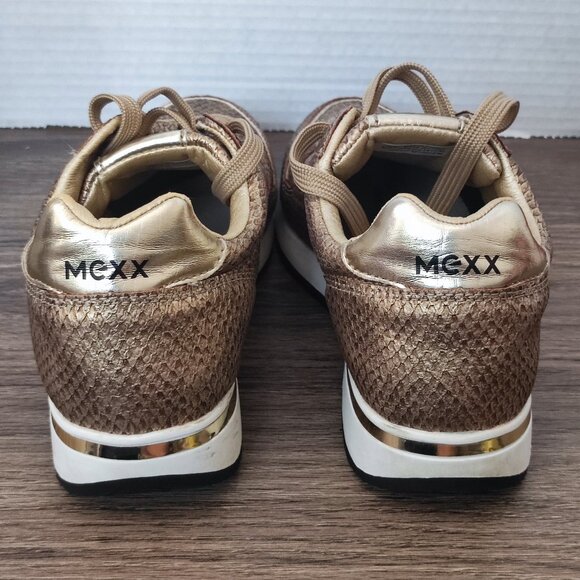 Mexx sneakers women's size 5 gold colour - Picture 5 of 14